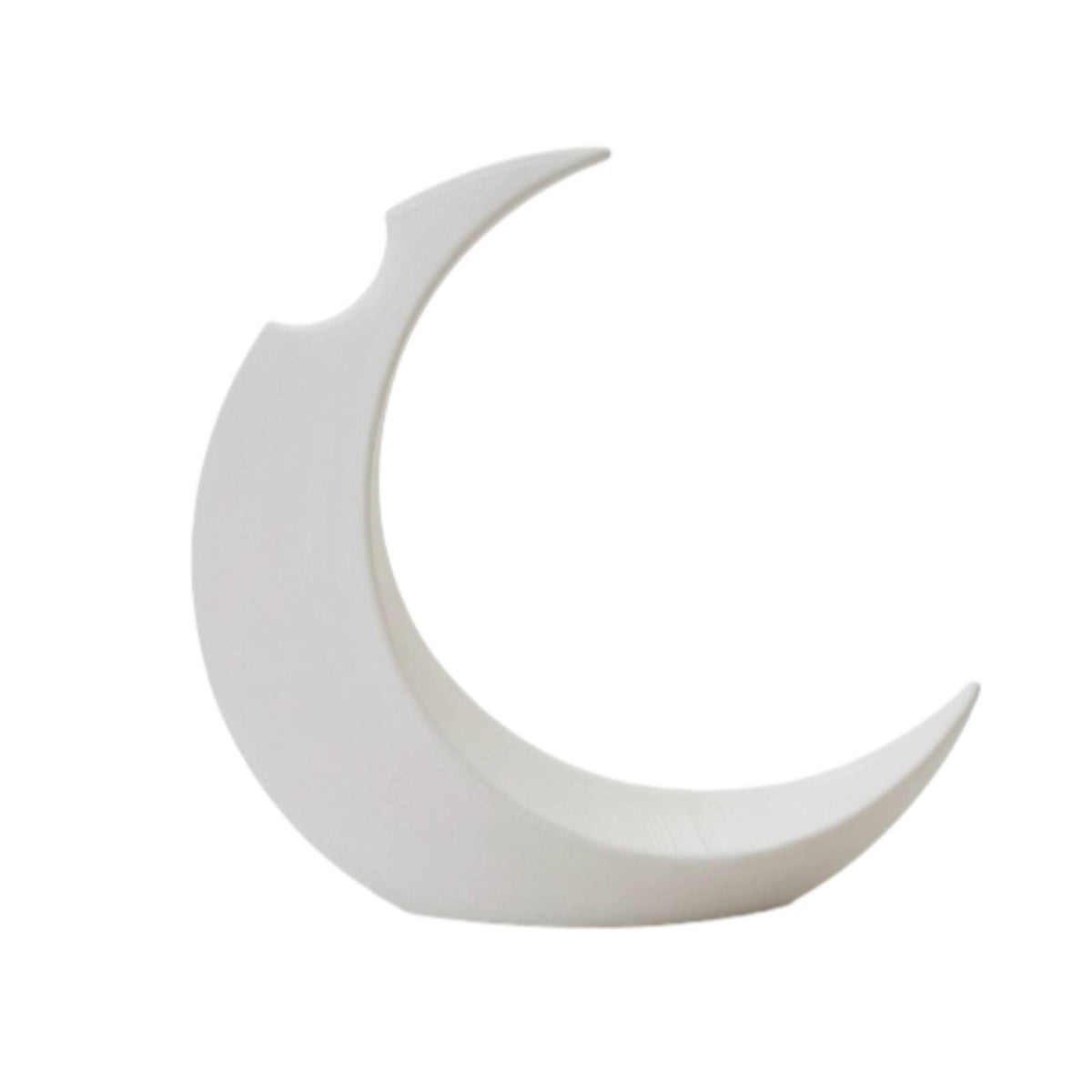 Crescent Moon Vase Modern Moon Statue Whimsical for Minimalists