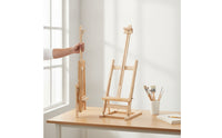 Desktop Easel with Adjustable Support Tabletop Foldable Wooden Easel Portable for Beginners