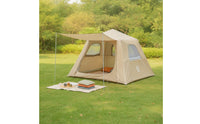 Quick Setup Inflatable Tent with Awning Long-Lasting Inflatable Cabin Tent Windproof Spacious for Families, Camping