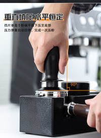 恒力双弹簧可调节咖啡压粉器不锈钢平衡弹力压粉锤51/53/58mm螺纹