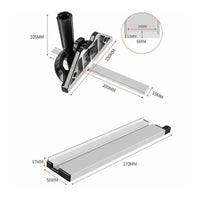 Aluminum Miter Gauge Clear Scale Table Miter Gauge Quick Adjustment Knob