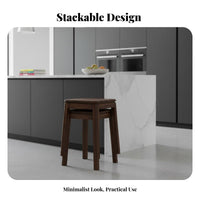 Stackable Square Stool Modern Minimalist Design Square Top Stackable Stool