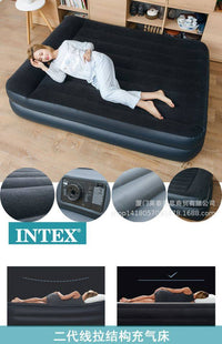 现货 intex 充气床垫双层家用加高自动午休床户外折叠床
