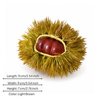 Chestnut Husk Ornament Plastic Artificial Chestnut Small