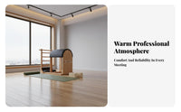Strengthens Core Muscles Pilates Ladder Barrel Sturdy Wood Frame Exercise Ladder Barrel Increases Flexibility Wooden Spine Corrector High-Density Padding for Postpartum Women, People with Sedentary Lifestyles, Office Workers, Home Gym, Balance Training