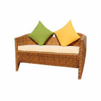 4 Pieces 4-Piece Woven Sofa set Handwoven Design 4-Piece Sofa and Table Set Weather-Resistant Water pads