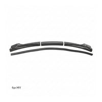 Black Hood Water Strip ABS Front Hood Water Strip Smooth Car Part Molded