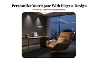 Rotating Armchair with Ottoman Luxurious and Design Chair and Ottoman Set Ergonomic Design Highspine Supportiveing for Bedroom