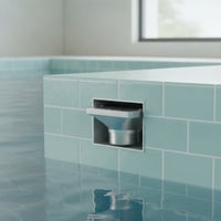 Stainless Steel Slotted Pool Drain Brushed Metal Pool Overflow Drain Long-Lasting Adapter Flush-Mount for Homeowners