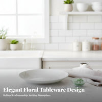 Japanese ceramic floral bowl set