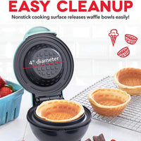 Waffle Bowl Maker Breakfast Machine 350W 2-3 People