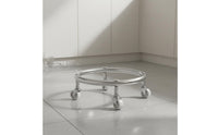 Movable Gas Cylinder Tray Stable Support Rolling Cylinder Tray Universal Wheels