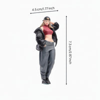 Diorama People Models Realistic Details Diorama Figure Resin Material Small-Scale Decor for Collecting