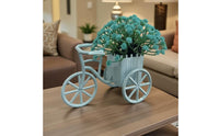Artificial Flower Tricycle Pastoral Design Mini Tricycle Flower Decor Gift Idea