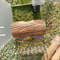 Wooden Lizard Suction Cup Resin Decoration Reptile Hide for Crested Gecko Giant Gecko