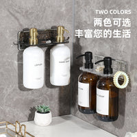 Wall-Mounted No-Drill Bathroom Shower Gel and Shampoo Holder, Soap Dispenser Rack