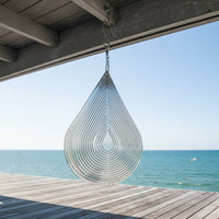 Rotating Wind Chime Handmade Raindrop Wind Chime Artisanal for Garden, Outdoor