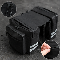 Mountain Bike Rear Rack Bag, Bicycle Pannier Bag, Double Saddle Bag for Cycling