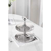 Nordic Light Luxury Stainless Steel Double-Layer Fruit Bowl