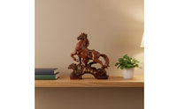 Success Horse Figurine Business Opening Gift Feng Shui Horse Ornament Craftsmanship Astrological Animal Statue for Housewarming, Living Room, Desk
