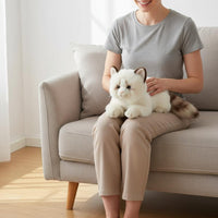 Realistic Feline Stuffed Animal Decorative Realistic Feline Plush Comforting