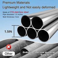 GEN 2 Stainless Steel Outdoor Ground Insert Stand Signal Support Frame Spliceable Steel Tube V2 Rack