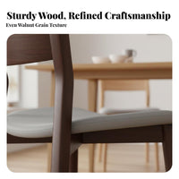 Nordic design Upholstered Wooden Side Chair sturdy Wood Frame Kitchen Seating Minimalist Design Household Furniture Padded Seat for Homeowners, Interior Designers, Office Managers, Dining Room
