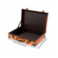Suitcase Box Stylish Leatherette Box with Reusable for Gift Giving