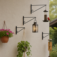 Iron Art Wall-Mounted Planter Hook for Balcony & Garden