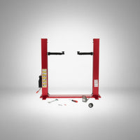 RC Car Repair Lift Realistic Simulation Two Post Car Lift Model Adjustable Width for Workshop