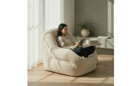 Non-Slip Corduroy Chair with Handle Soft Padded Floor Lounger Supportive Compact Lounge Seat Comfortable for Readers, Gamers, Reading Corners, Small Apartments, Gaming Rooms