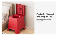 Bedside Commode Stool Anti-Odor Bedside Commode Chair Portable for Living Room