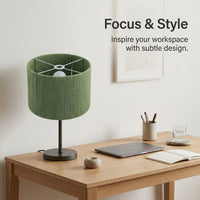 Lampshade with Woven Rope Texture for Table Lamps and Ceiling Fixtures, Drum for Bedroom Lighting and Pendant