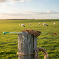 High-Carbon Steel Sheep Leg Hook Heavy-Duty Sheep Catching Hook Rust-Resistant Goat Leg Crook Multipurpose