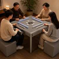 Recessed Playing Area Automatic Mahjong Table Raised Rim Trim Electric Mahjong Table Cabinet Base Home Furniture Four-Legged