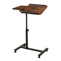 Mobile Bedside Desk Space Saving Height Adjustable Desk Sturdy Foldable Laptop Table for Sofa Side