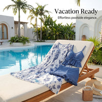 Swimsuits for Women with Padded Bra and No Underwire for Water Park, Modest 3 Piece Set for Older Ladies, Acetate Fiber