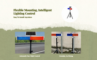 Waterproof solar warning light, bracket