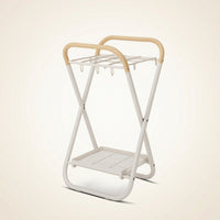1 Piece Entryway Umbrella Stand Freestanding Holder Rack Organizer with Hooks Metal Anti-rust Removable Tray Suitable for Gift Giving Home Decoration Lobby