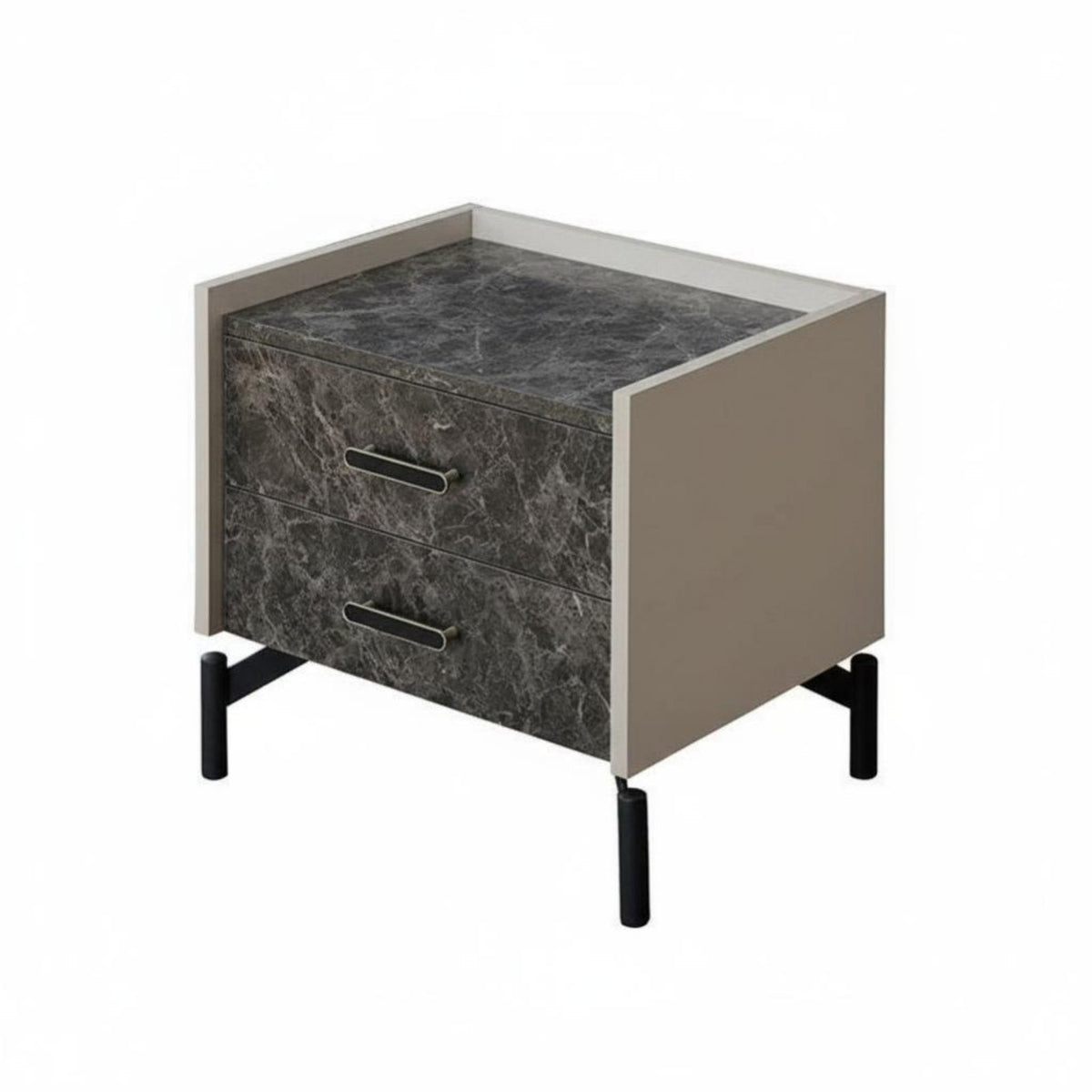 Nightstand with Drawers Light Luxury artistic design Single-Drawer Nightstand