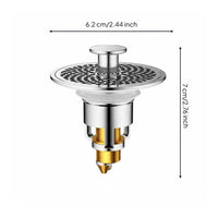 Push-down up Sink Drain Stopper Brass Core Basin Drain Strainer Push-down up Sink Stopper for Washbasin
