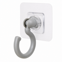 3M Hooks, Modern Individual Wall Hooks, Rotating Synthetic Material, for Kitchen Bathroom Hallway, 1-3kg Load