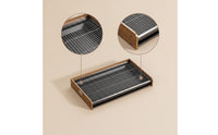 Dog Toilet with Metal Grate Long-Lasting Indoor Dog Potty Sturdy for Apartment