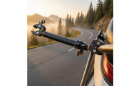 Adjustable Motorcycle Handlebar Clamp Mount Bar Heavy-Duty Motorcycle Phone Mount Rod Quick-Release Handlebar Multi Clamp Bar Short Version for Bicycles