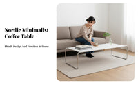 Racetrack Pedestal Table Nordic Design Home Furniture Minimalist Design Designer Look for Interior Designers, Living Room