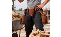 Tool Waist Bag with Belt Multifunction Tool Waist Bag Utility Organizer Pouch for Electricians