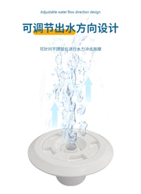 跨境热销游泳池配件直插式进出水口回水口布水口ABS可调式水口件
