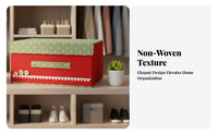 foldable textile container with Lid Foldable Design Household Storage for households