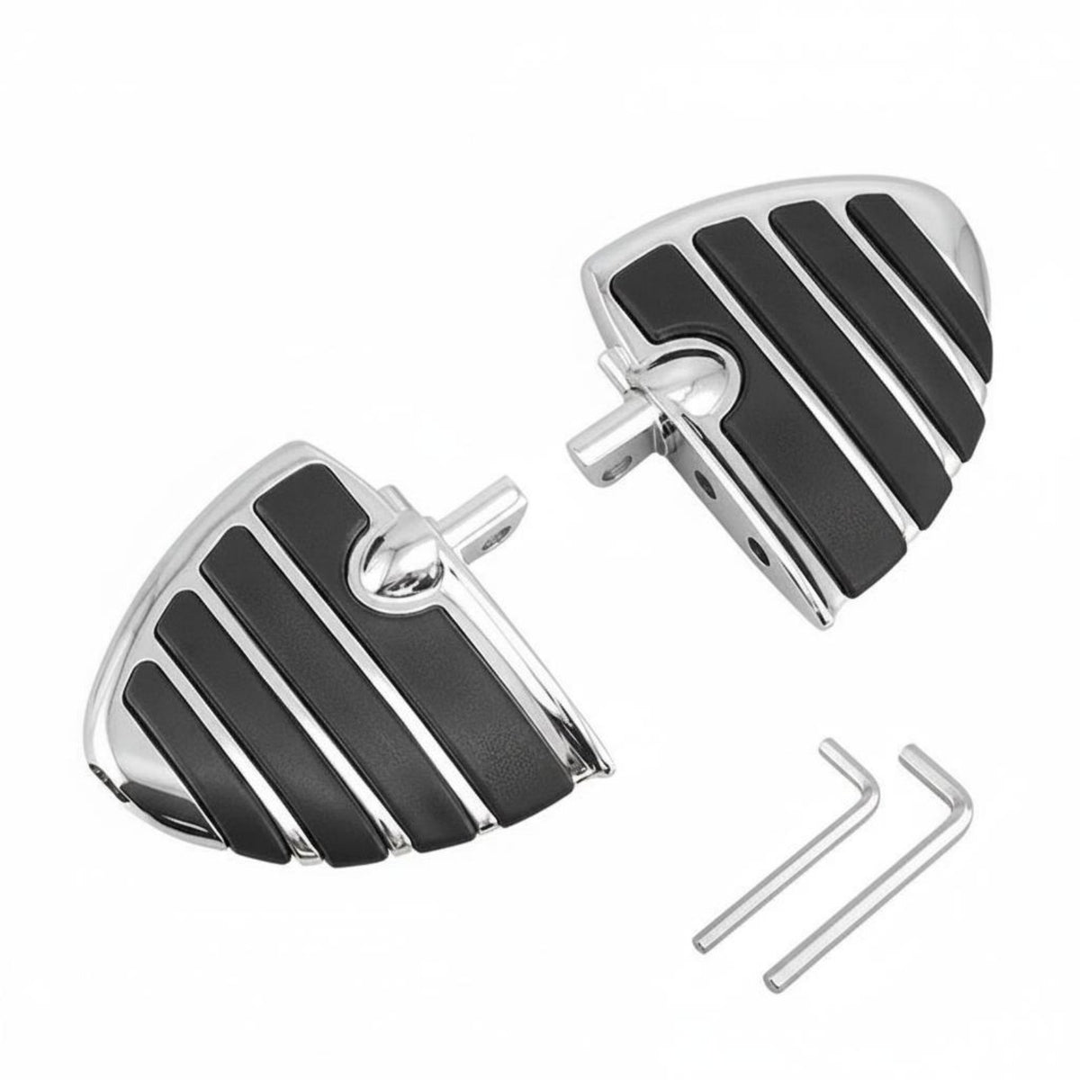 2 Pieces Wear-Resistant Custom Motorcycle Foot Pedal Aluminum Alloy Anti-Slip Foot Pedal CNC Cut Footrest Easy Installation