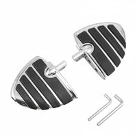 2 Pieces Wear-Resistant Custom Motorcycle Foot Pedal Aluminum Alloy Anti-Slip Foot Pedal CNC Cut Footrest Easy Installation